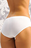 Beyaz Dikişsiz Slip Külot - Beyaz - XXL