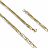  FM Yassı Yılan Sırtı Çelik Kolye 1.2Mm X 4Mm 3183CEK039 