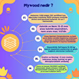 Raul Plywood Çok Amaçlı Duvar Rafı Kitaplık Çiçeklik Saksılık Salon Banyo Çalışma Odası Dolap 4 Raflı