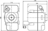 GENLEŞME TANKI RADYATORU YEDEK SU DEPOSU VOLVO S60/ 570/ S80/ XC90 30741154 30723929 30741973