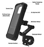 RKS Srk 125-Srk 400 RR-Srk 550-Reale 125için Darbe emici ip68 su geçirmez motosiklet telefon tutucu