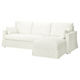 2'li kanepe ve uzanma koltuğu kılıfı, hallarp beyaz, sağ