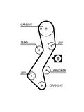TRIGER KAYISI (116x200) FORD ESCORT 1.8D 8V (89 00) 1.8TD 8V (93 01) FIESTA 1.8D 8V 89 96CT901SE* (C