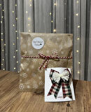 Tül detay ekose desen toka