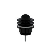 VitrA Liquid A4516939 Lavabo Yuvarlak Süzgeci, Parlak Siyah