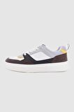 TWN Beyaz Kalın Beyaz Tabanlı Bağcıklı Sneaker Ayakkabi 3EC09ORT0380