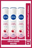 Nivea Kadın Sprey Deodorant Fresh Cherry 48 Saat Koruma 150mlx3