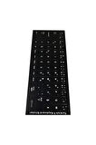 90 Adet Türkçe F Klavye Etiketi Laptop Pc Sticker Kaliteli PvcKeyboard Sticker PVC Harf Çıkartmaları