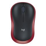 LOGITECH M185 Kırmızı-Gri Kablosuz Mouse 910-002237