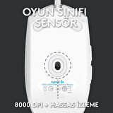 LOGITECH G G102 LIGHTSYNC RGB AYDINLATMALI 8.000 DPI KABLOLU OYUNCU MOUSE BEYAZ 910-005824
