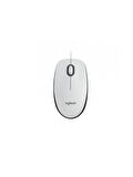 Logıtech 910-006764, M100 Beyaz, USB Kablolu, 1000DPI, Optik, 3 Tuşlu, Mouse