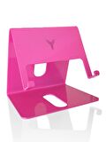 Pembe Masaüstü Metal Tablet Standı