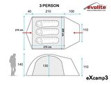 Gaman Evolite Excamp 3 Pro Çadır - 4 Mevsim
