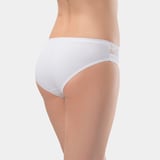 Türen Kadin Beli Dantelli Likrali 2'li Pamuklu Bikini Külot 262/Beyaz