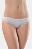 Türen Kadin Likrali Fistolu Bikini (2'li Paket) 238/Beyaz
