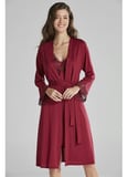 Pierre Cardin 5040 6'lı Modal Gecelik Sabahlık Çeyiz Seti Bordo