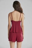 Pierre Cardin 5040 6'lı Modal Gecelik Sabahlık Çeyiz Seti Bordo