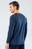 Cacharel Erkek V Yaka Uzun Kollu T-Shirt 1334/İndigo