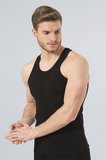 Türen Erkek Halter Yaka Likrali Spor Atlet 171/Siyah
