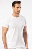 Cacharel Erkek Kisa Kollu T-shirt 1307/Beyaz