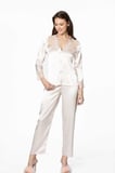 Pierre Cardin 6'lı Kaplı Midi Gecelik Sabahlık Set 6625 İnci