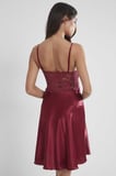Pierre Cardin Bordo Sütyen Kaplı Sabahlık Gecelik Set 4265