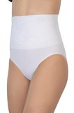 BEYAZ MI Emay 2090 Önü Dantelli Yüksek Bel Slip Korse