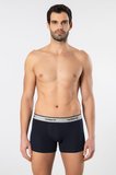 Cacharel Erkek Desenli Likrali Boxer 3'lü Paket 1339/Lacivert 3