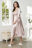 Pierre Cardin Pudra 6'lı Full Güpür Gecelik Sabahlık TK 6620