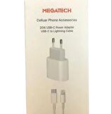 Megatech 20w Usb-c Power Adaptör+Usb-C to Lightning Kablo