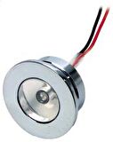 Merdiven lambası. Kromaj. Ledli. 12V Ø 31 mm Mavi