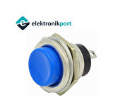 16mm Mavi Push Buton Metal Ds-212 Ic-180