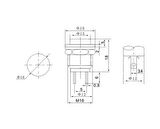 16mm Mavi Push Buton Metal Ds-212 Ic-180