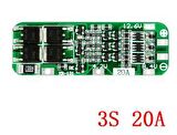 3S 20A 12,6V BMS Koruma Kartı Lityum Batarya 18650 Li-ion Lipo Protection Module
