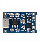 TP4056 Korumalı 1A Lipo - Li Ion Pil Şarj Devresi 3,7V Micro USB Girişli