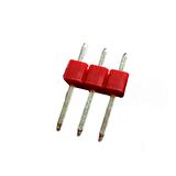 1x3 Header Erkek 10 Adet Kırmızı 2,54mm 180 Derece Red