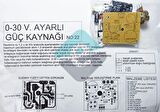 Güç Kaynağı 1,5A 0-30V Demonte Kit Kendin Yap