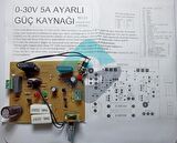 0-30V 5A Ayarlı Güç Kaynağı Kısa Devre Korumalı