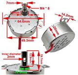 Senkron Motor TYC AC 220-240V 50-60Hz  5/6 RPM