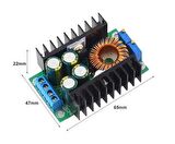 XL4016 300w Akım Gerilim Ayarlı Regülatör Kartı DC-DC  Buck Voltaj Düşürücü Arduino 300W 10A