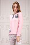 Penguen Baskılı Pijama Takım
