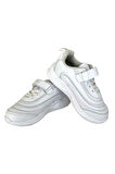 Çocuk Bağcıklı Cırtlı Spor Ayakkabı BEYAZ