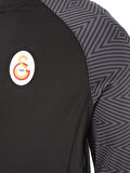 Galatasaray Orijinal Lisanslı Umbro Dik Yaka Fermuarlı Siyah Sweat
