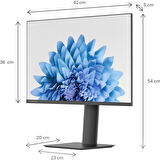 THOMSON Key Business 24" 0,5 Ms Fhd 100Hz Adaptive-Sync 1920 x 1080 Monitör