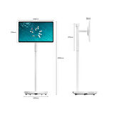 THOMSON Go Plus Pro 27 inç FHD Dokunmatik, Döndürülebilir, Tekerlekli, Taşınabilir Ekran,Dahili Hoparlörlü Tablet 27FE7M45