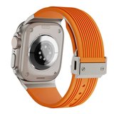 Apple Watch 10 42mm KRD113 Spor Görünümlü Silikon Kordon