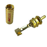 TTAF 93203 Altın Uçlu altın Demir RCA Konnektör