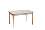 Milano Traverten Boyalı Mdf Mutfak Masa Takımı 80x130