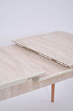Milano Traverten Boyalı Mdf Mutfak Masa Takımı 80x130