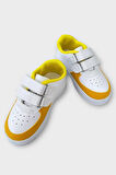 Işıklı Unisex Rahat Hafif Çocuk Spor Ayakkabı BEYAZ - SARI